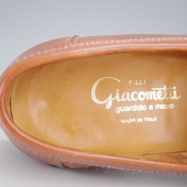極上★(伊)F.LLIジャコメッティ SIZE 39【定価￥118,800-★コインローファー/FG254/LUIGINO】ホースレザー/Giacometti★j096