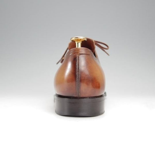 ★(仏)コルテ SIZE 8【定価20万円程度★Arca/アルカ/プレーントゥ】Vフロント/カーフ/茶/メンズ/Corthay★j098