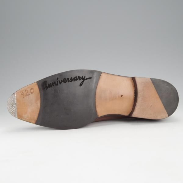 極美品★(仏)ベルルッティ SIZE 8【120周年記念モデル★グッドイヤー製法のALESSANDRO/カリグラフィ】アレッサンドロ/茶★j099