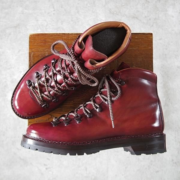 極美品★(伊)F.LLIジャコメッティ SIZE 41【モデル定価￥143,000-★マルモラーダ/FG105】マウンテンブーツ/赤茶/Giacometti★j100