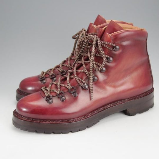 極美品★(伊)F.LLIジャコメッティ SIZE 41【モデル定価￥143,000-★マルモラーダ/FG105】マウンテンブーツ/赤茶/Giacometti★j100