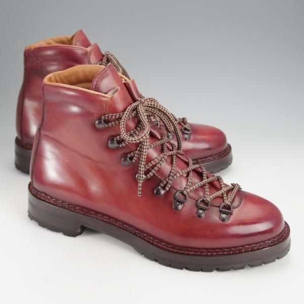 極美品★(伊)F.LLIジャコメッティ SIZE 41【モデル定価￥143,000-★マルモラーダ/FG105】マウンテンブーツ/赤茶/Giacometti★j100