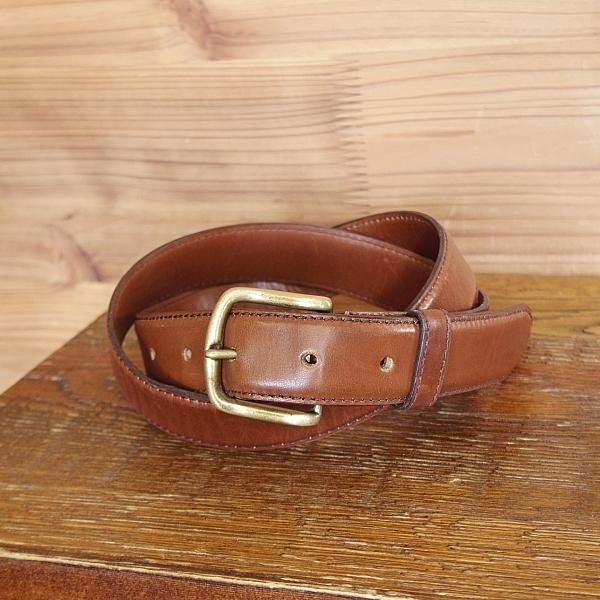 極上★エドワードグリーン 32インチ【★ベルト/レザー/茶】メンズ/革/EDWARD GREEN★j101