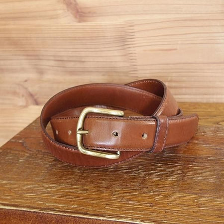 極上★エドワードグリーン 32インチ【★ベルト/レザー/茶】メンズ/革/EDWARD GREEN★j101
