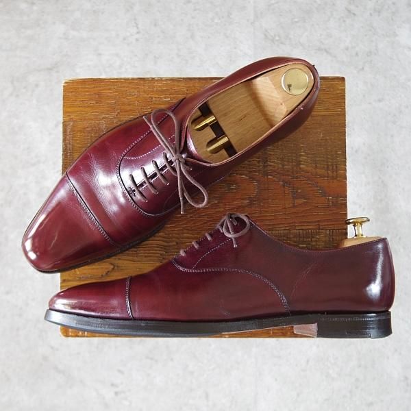 極上★クロケット&ジョーンズ 8E【定価￥92,400-★ポールスミス別注/HALLAM同型】348ラスト/ストレートチップ/赤茶/Crockett&Jones★j106