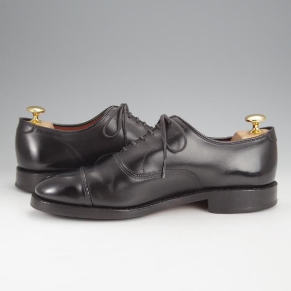 美品★(米)アレンエドモンズ 5.5E【定価￥85,800-★パークアベニュー/Park Avenue】ストレートチップ/カーフ/黒/ALLEN EDMONDS★j108