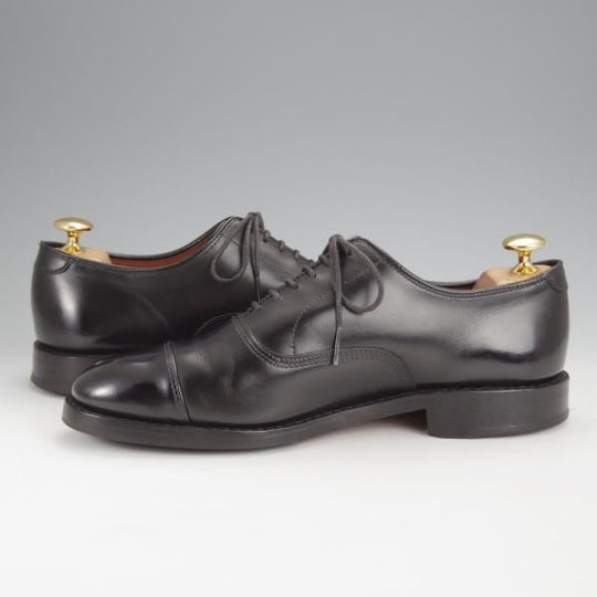 美品★(米)アレンエドモンズ 5.5E【定価￥85,800-★パークアベニュー/Park Avenue】ストレートチップ/カーフ/黒/ALLEN EDMONDS★j108
