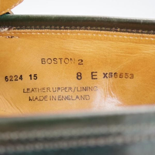 極上★クロケット&ジョーンズ 8E【国内20足限定★コードバン/深緑/BOSTON 2】ボストン/376ラスト/コインローファー/Crockett&Jones★j110