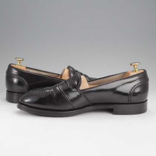 ★オールデン 7.5D【現行定価17万円程度★コードバン/6845/フルストラップ】アバディーンラスト/コインローファー/黒/メンズ/Alden★j113