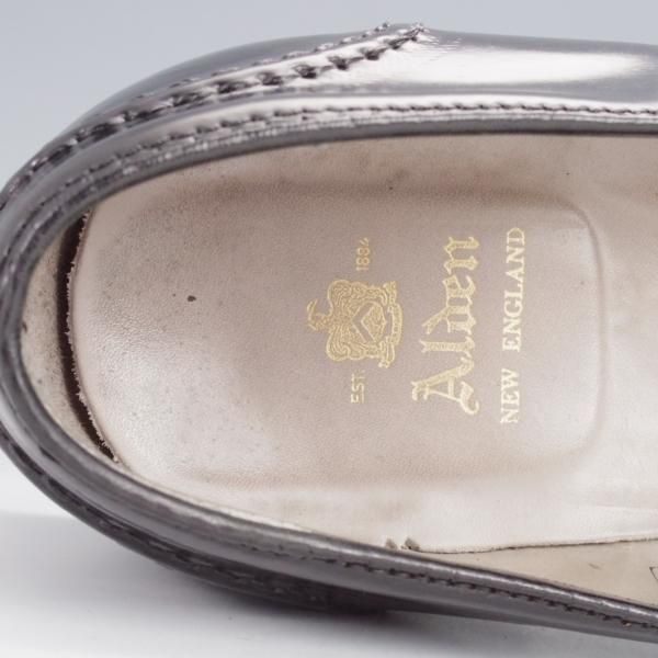 ★オールデン 7.5D【現行定価17万円程度★コードバン/6845/フルストラップ】アバディーンラスト/コインローファー/黒/メンズ/Alden★j113