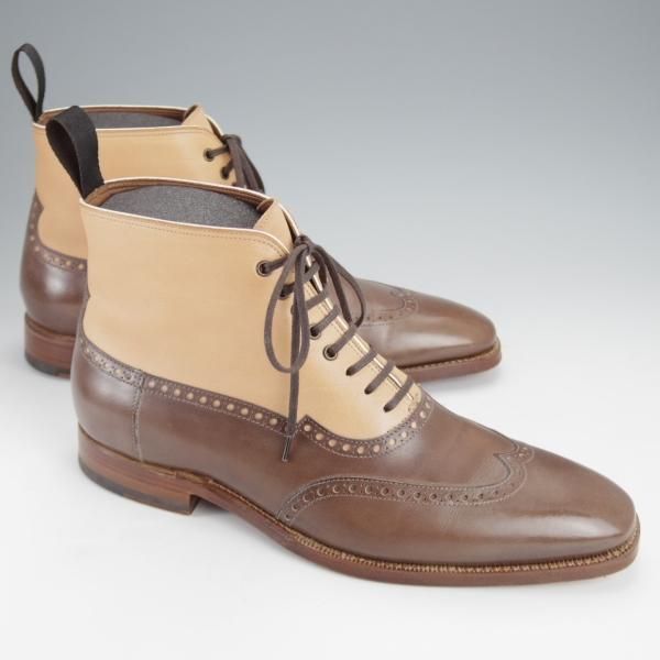 極上★(東欧)ゾンキー・ブーツ SIZE 7【定価￥145,800-★ハンドソーンウェルテッド製法/(伊)F.LLIジャコメッティ製】コンビ★j119