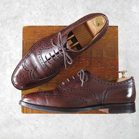 ★チャーチ 80F/UK8【現行定価￥160,600-★チェットウィンド/CHETWYND】173ラスト/フルブローグ/カーフ/濃茶/Church's★j120