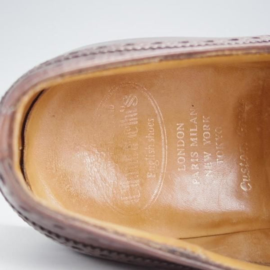 ★チャーチ 80F/UK8【現行定価￥160,600-★チェットウィンド/CHETWYND】173ラスト/フルブローグ/カーフ/濃茶/Church's★j120