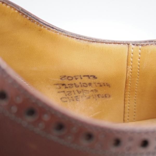 ★チャーチ 80F/UK8【現行定価￥160,600-★チェットウィンド/CHETWYND】173ラスト/フルブローグ/カーフ/濃茶/Church's★j120