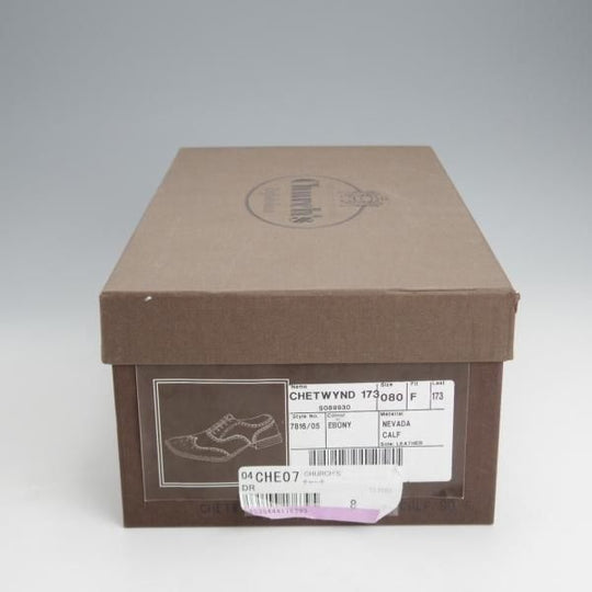 ★チャーチ 80F/UK8【現行定価￥160,600-★チェットウィンド/CHETWYND】173ラスト/フルブローグ/カーフ/濃茶/Church's★j120