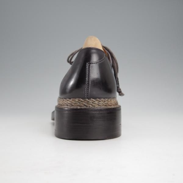 極美品★(伊)ブランキーニ・カルツォレリア SIZE 7.5【定価3,800ユーロ(52万円程度)★ノルベジェーゼ製法/シューツリー付】黒〜灰★j121