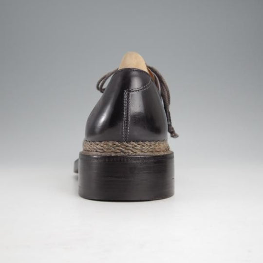 極美品★(伊)ブランキーニ・カルツォレリア SIZE 7.5【定価3,800ユーロ(52万円程度)★ノルベジェーゼ製法/シューツリー付】黒〜灰★j121