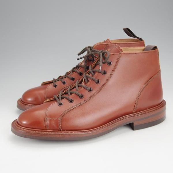 ほぼ試着程度★トリッカーズ SIZE 7【定価￥104,500-★ダイナイトソール仕様/モンキーブーツ】Ethan/マロンアンティーク/Tricker's★j122
