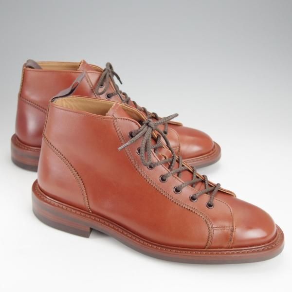 ほぼ試着程度★トリッカーズ SIZE 7【定価￥104,500-★ダイナイトソール仕様/モンキーブーツ】Ethan/マロンアンティーク/Tricker's★j122