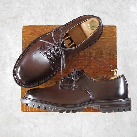 未使用★トリッカーズ SIZE 6【現行定価10万円以上★コマンドソール仕様/DANIEL】プレーントゥ/カントリーシューズ/濃茶/Tricker's★j123