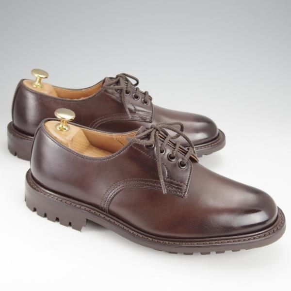 未使用★トリッカーズ SIZE 6【現行定価10万円以上★コマンドソール仕様/DANIEL】プレーントゥ/カントリーシューズ/濃茶/Tricker's★j123