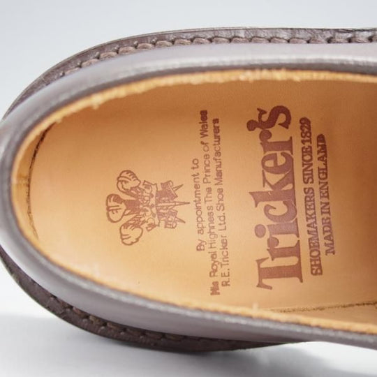 未使用★トリッカーズ SIZE 6【現行定価10万円以上★コマンドソール仕様/DANIEL】プレーントゥ/カントリーシューズ/濃茶/Tricker's★j123