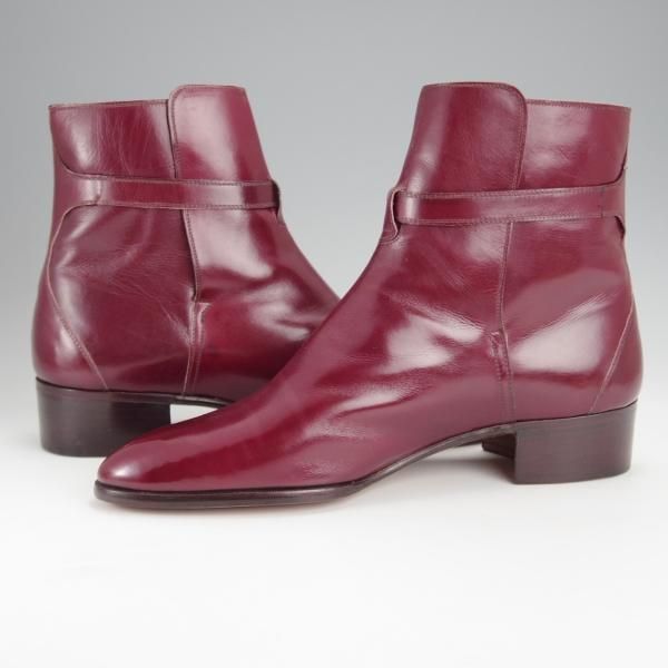 未使用★(伊)タニノクリスチー SIZE 7【定価15万円以上★デッドストック品/ジョッパーブーツ】100434/カーフ/赤茶/TANINO CRISCI★j125