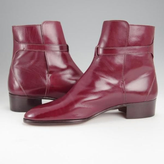 未使用★(伊)タニノクリスチー SIZE 7【定価15万円以上★デッドストック品/ジョッパーブーツ】100434/カーフ/赤茶/TANINO CRISCI★j125