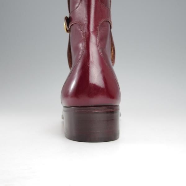 未使用★(伊)タニノクリスチー SIZE 7【定価15万円以上★デッドストック品/ジョッパーブーツ】100434/カーフ/赤茶/TANINO CRISCI★j125