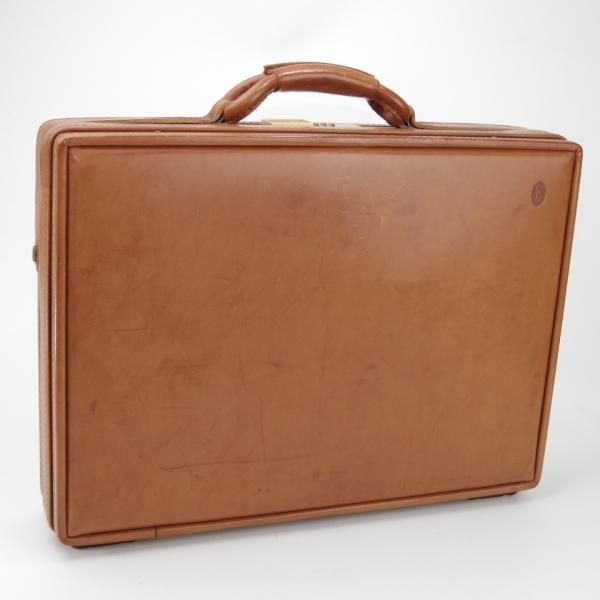極上★(米)ハートマン/hartmann luggage【定価20万円以上★アタッシュケース】ベルティングレザー/メンズ/ビジネス/バッグ/茶/鞄★N5846