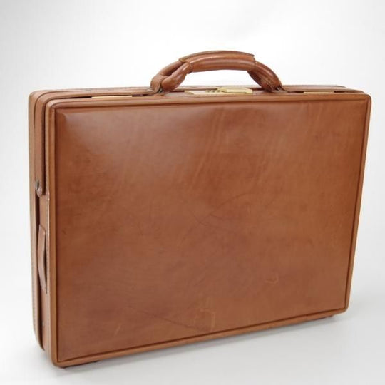 極上★(米)ハートマン/hartmann luggage【定価20万円以上★アタッシュケース】ベルティングレザー/メンズ/ビジネス/バッグ/茶/鞄★N5846