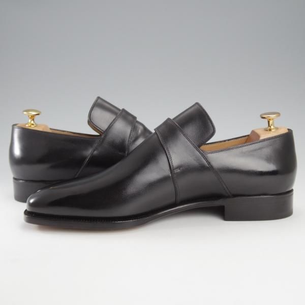 未使用★(伊)ステファノ・ベーメル SIZE 43【定価20万円以上★モンクストラップ/黒】カーフ/メンズ/Stefano Bemer★j138