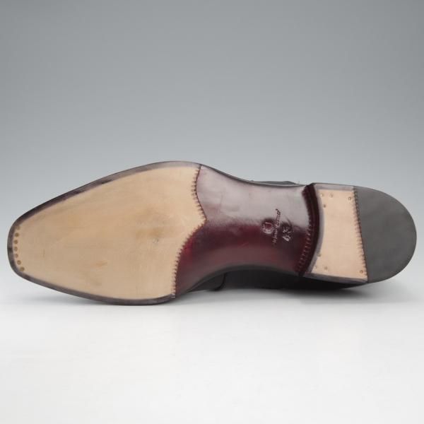 未使用★(伊)ステファノ・ベーメル SIZE 43【定価20万円以上★モンクストラップ/黒】カーフ/メンズ/Stefano Bemer★j138