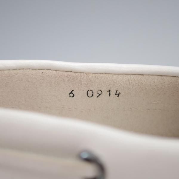 極上★パラブーツ SIZE 6【★BARTH/バース】デッキシューズ/モカシン/ローファー/カーフ/白/メンズ/Paraboot★j140