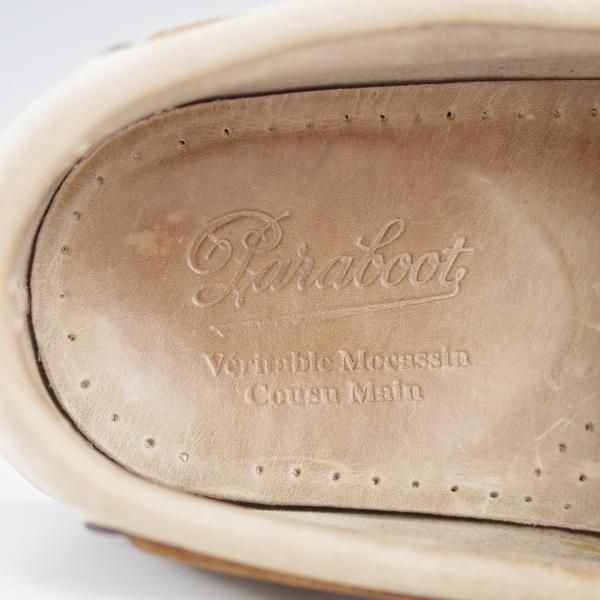 極上★パラブーツ SIZE 6【★BARTH/バース】デッキシューズ/モカシン/ローファー/ヌバック/薄茶/メンズ/Paraboot★j141