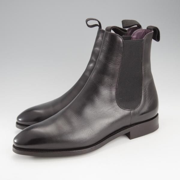 極美品★(スペイン製)CARMINA/カルミナ SIZE 7【定価￥80,300-★サイドゴアブーツ/80186】INCAラスト/ボックスカーフ/黒★j142