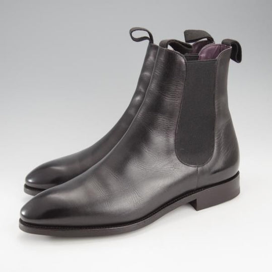 極美品★(スペイン製)CARMINA/カルミナ SIZE 7【定価￥80,300-★サイドゴアブーツ/80186】INCAラスト/ボックスカーフ/黒★j142