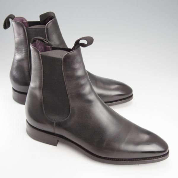 極美品★(スペイン製)CARMINA/カルミナ SIZE 7【定価￥80,300-★サイドゴアブーツ/80186】INCAラスト/ボックスカーフ/黒★j142