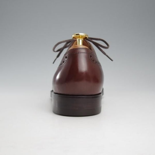 極美品★(台東区)ジョーワークス UK6程度【注文価格￥107,800〜★(仏)アノネイ社のカーフ】イミテーションブローグ/濃茶/JOE WORKS★j143