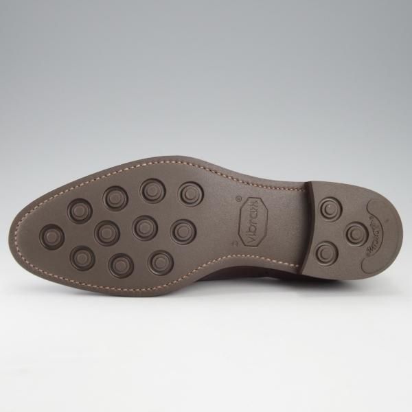 極美品★(台東区)ジョーワークス UK6程度【注文価格￥107,800〜★(仏)アノネイ社のカーフ】イミテーションブローグ/濃茶/JOE WORKS★j143