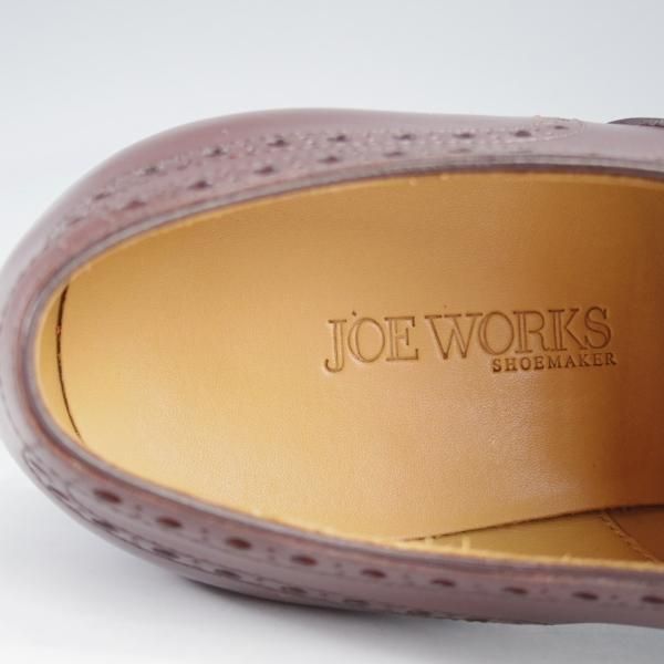 極美品★(台東区)ジョーワークス UK6程度【注文価格￥107,800〜★(仏)アノネイ社のカーフ】イミテーションブローグ/濃茶/JOE WORKS★j143