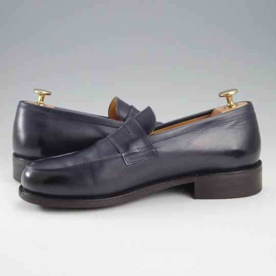 極上★パラブーツ SIZE 6.5【定価￥84,700-★アドニス/ADONIS】コインローファー/カーフ/紺/メンズ/Paraboot★j144