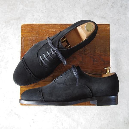 ほぼ試着程度★(台東区)ジョーワークス UK6.5程度【注文価格￥107,800〜★(英)C.F.ステッド社のスーパーバック】黒/JOE WORKS★j145