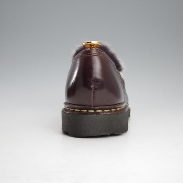 美品★パラブーツ SIZE 5.5【定価￥103,400-★VISON(ミンクファー)仕様/REIMS/ランス】ビームス別注/リスレザー/BEAMS/Paraboot★j146