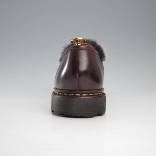 美品★パラブーツ SIZE 5.5【定価￥103,400-★VISON(ミンクファー)仕様/REIMS/ランス】ビームス別注/リスレザー/BEAMS/Paraboot★j146