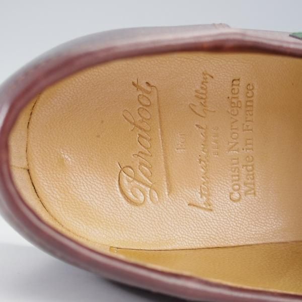 美品★パラブーツ SIZE 5.5【定価￥103,400-★VISON(ミンクファー)仕様/REIMS/ランス】ビームス別注/リスレザー/BEAMS/Paraboot★j146