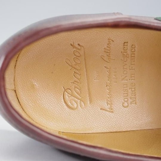 美品★パラブーツ SIZE 5.5【定価￥103,400-★VISON(ミンクファー)仕様/REIMS/ランス】ビームス別注/リスレザー/BEAMS/Paraboot★j146