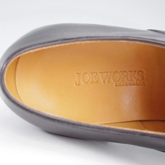 極美品★(台東区)ジョーワークス SIZE 6【注文価格￥107,800〜★貴重なベビーカーフ(イタリア産)を2頭分使用】黒/JOE WORKS★j147