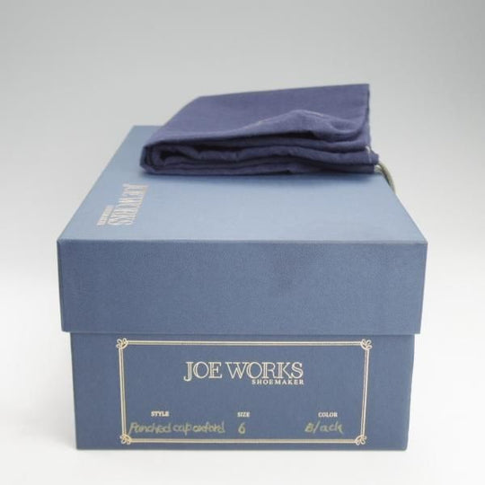 極美品★(台東区)ジョーワークス SIZE 6【注文価格￥107,800〜★貴重なベビーカーフ(イタリア産)を2頭分使用】黒/JOE WORKS★j147