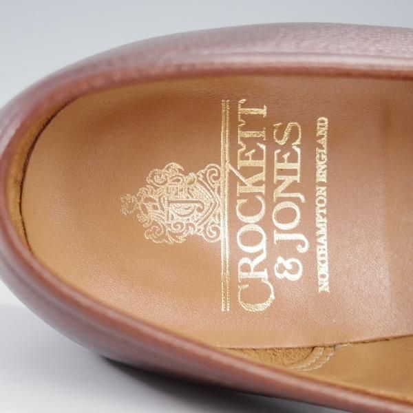 極美品★クロケット&ジョーンズ 6.5E【定価￥90,200-★BOSTON 2/ボストン/376ラスト】コインローファー/濃茶/Crockett&Jones★j148